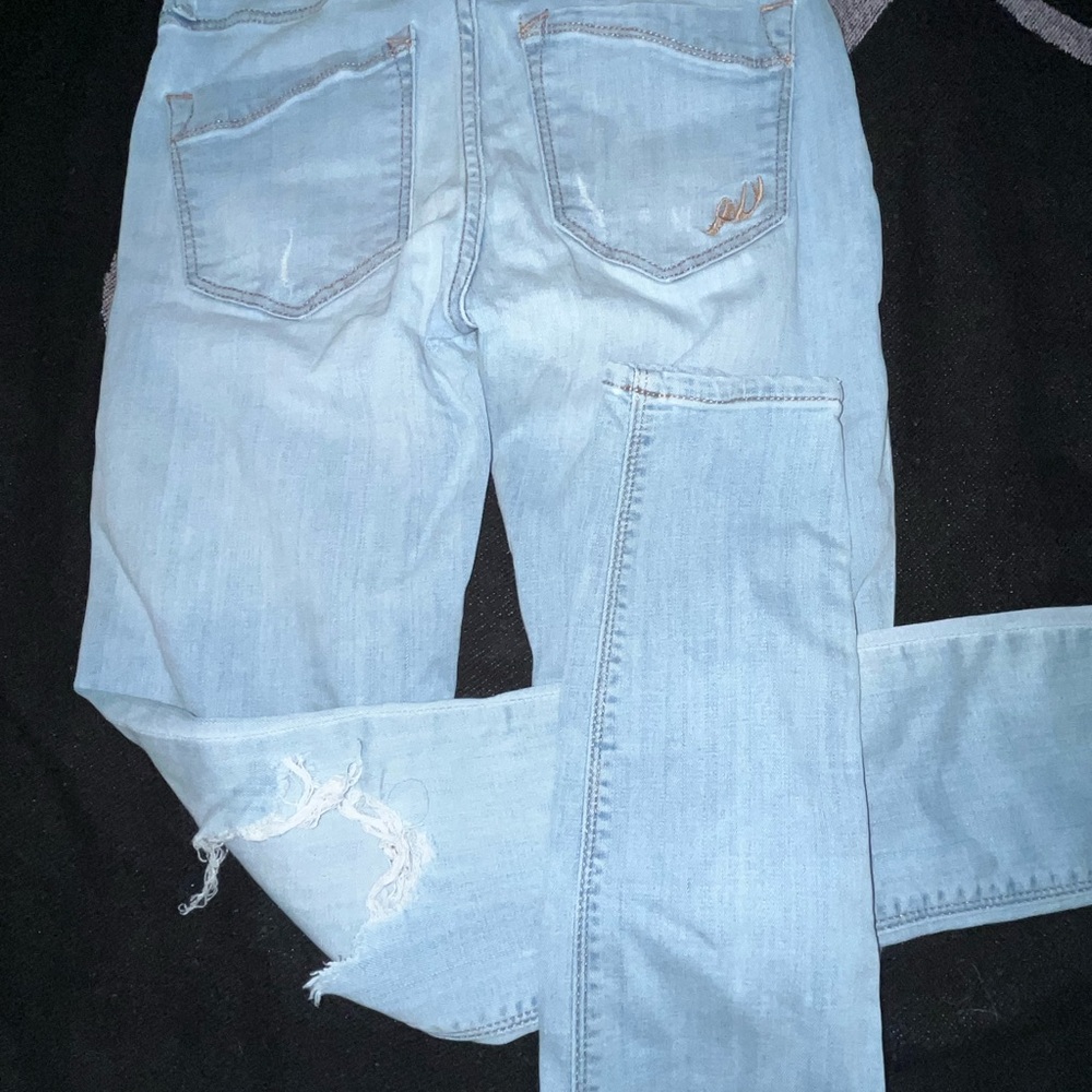Light blue denim Express jeans in excellent condition size 4 regular